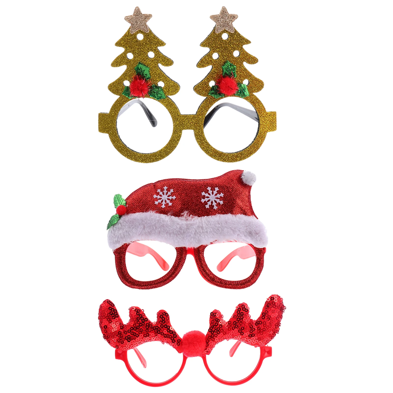 3 Pcs Glasses for Kids Christmas Cartoon Glasses Adults Light Plastic Non Woven Festive Photo Props Party Decorations Gifts
3 Pcs Glasses for Kids Christmas Cartoon Glasses Adults Light Plastic Non Woven Festive Photo Props Party Decorations Gifts