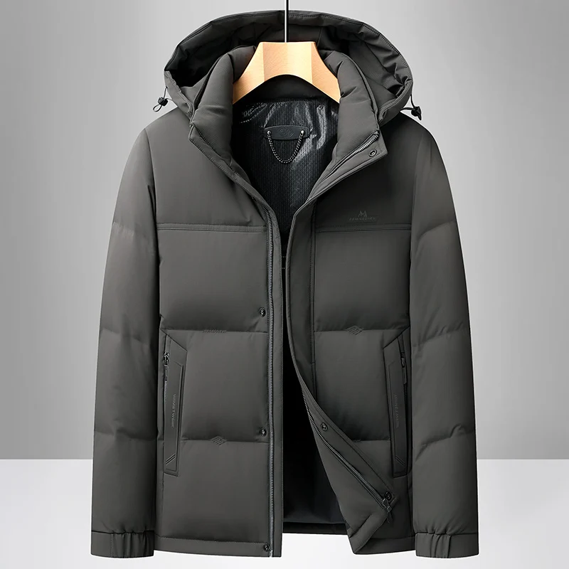 Мужская утепленная зимняя куртка из белого пуха, повседневная, с капюшоном, теплая верхняя одежда, модная, для поездок на работу
Мужская утепленная зимняя куртка из белого пуха, повседневная, с капюшоном, теплая верхняя одежда, модная, для поездок на работу