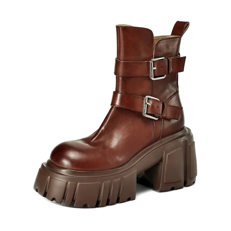 2025 новые модные женские ботинки, осенние туфли на платформе из натуральной кожи на толстой подошве, пикантные ботинки на очень высоком каблуке 10 см с пряжками на ремне
2025 новые модные женские ботинки, осенние туфли на платформе из натуральной кожи на толстой подошве, пикантные ботинки на очень высоком каблуке 10 см с пряжками на ремне