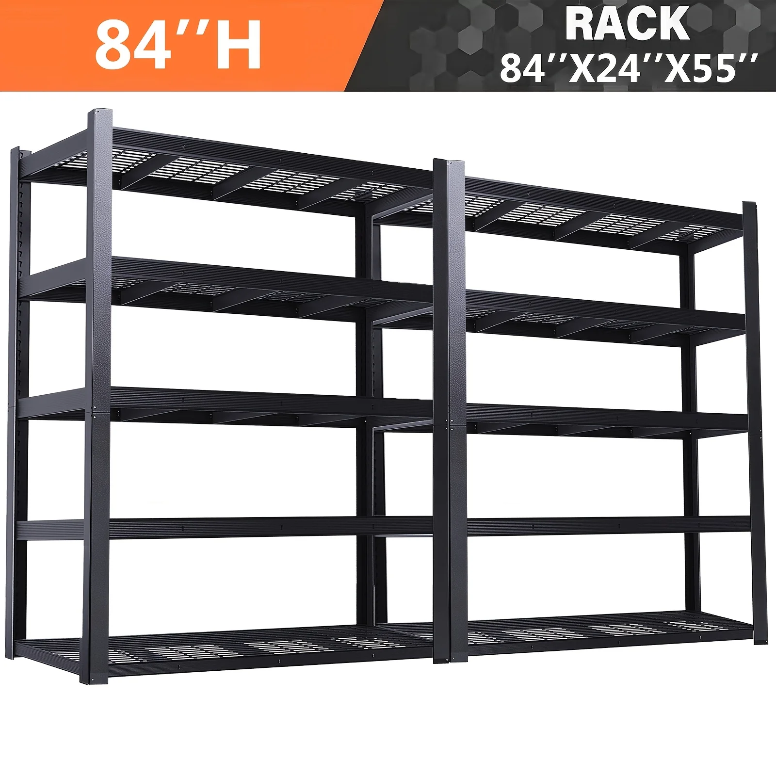 Sturdy 3000 Lb Capacity 5-Shelf Metal Storage Unit - Versatile Industrial Rack, 60"W X 24"D X 72"H Spacious Standalone Shelf Sys
Sturdy 3000 Lb Capacity 5-Shelf Metal Storage Unit - Versatile Industrial Rack, 60"W X 24"D X 72"H Spacious Standalone Shelf Sys