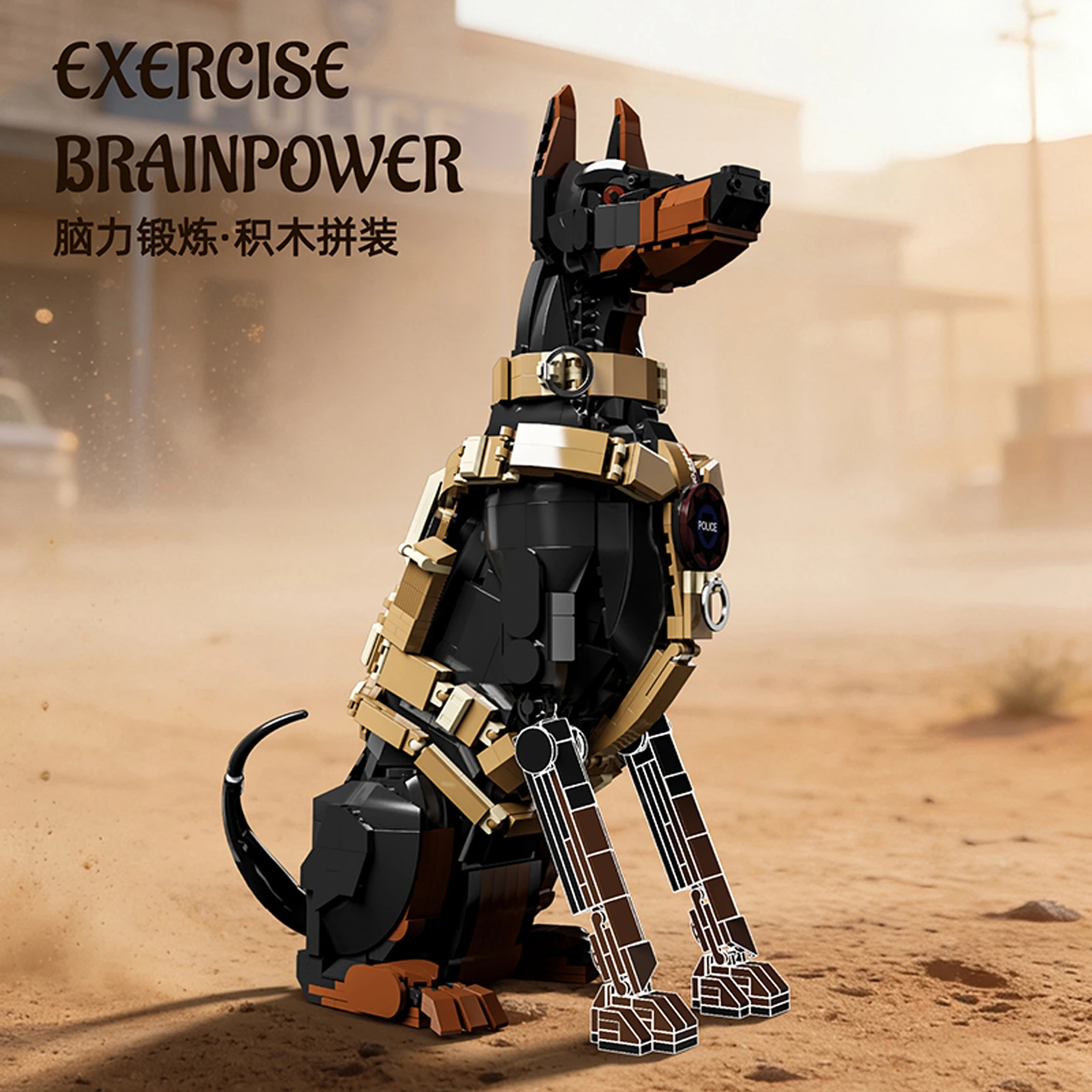 Набор строительных блоков из 1376 деталей: модель полицейской собаки добермана, мини-кирпичики для детей, креативные конструкторы для любителей животных.
Набор строительных блоков из 1376 деталей: модель полицейской собаки добермана, мини-кирпичики для детей, креативные конструкторы для любителей животных.