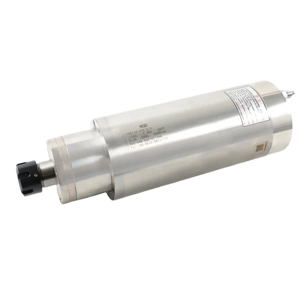 HQD 4Kw 24000RPM High Precision Water Cooled Spindle Motor For Metal Milling GDK110-24Z/4.0
HQD 4Kw 24000RPM High Precision Water Cooled Spindle Motor For Metal Milling GDK110-24Z/4.0