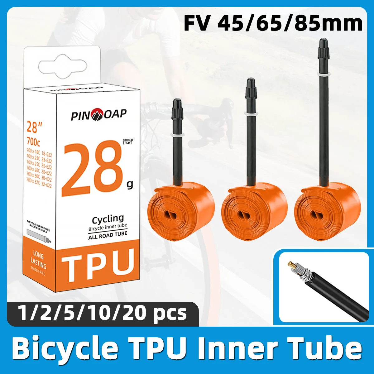 TPU Road Bicycle Inner Tube 700x18-32c Anti Puncture Lightweight Inner Tube Ultra Light Riding Inner Tube Bicycle Accessories
TPU Road Bicycle Inner Tube 700x18-32c Anti Puncture Lightweight Inner Tube Ultra Light Riding Inner Tube Bicycle Accessories