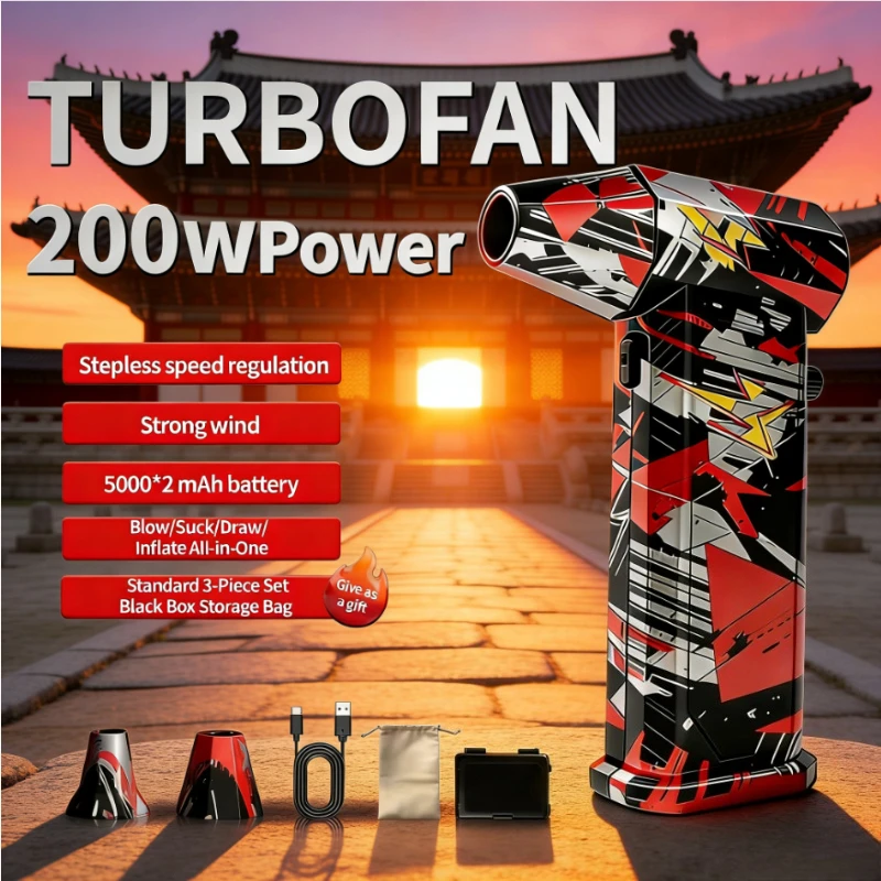 X9 Air Blower - 200000RPM Brushless Motor with 53m/s Turbo Jet, Type-C Rechargeable Vacuum Dust Cleaner
X9 Air Blower - 200000RPM Brushless Motor with 53m/s Turbo Jet, Type-C Rechargeable Vacuum Dust Cleaner