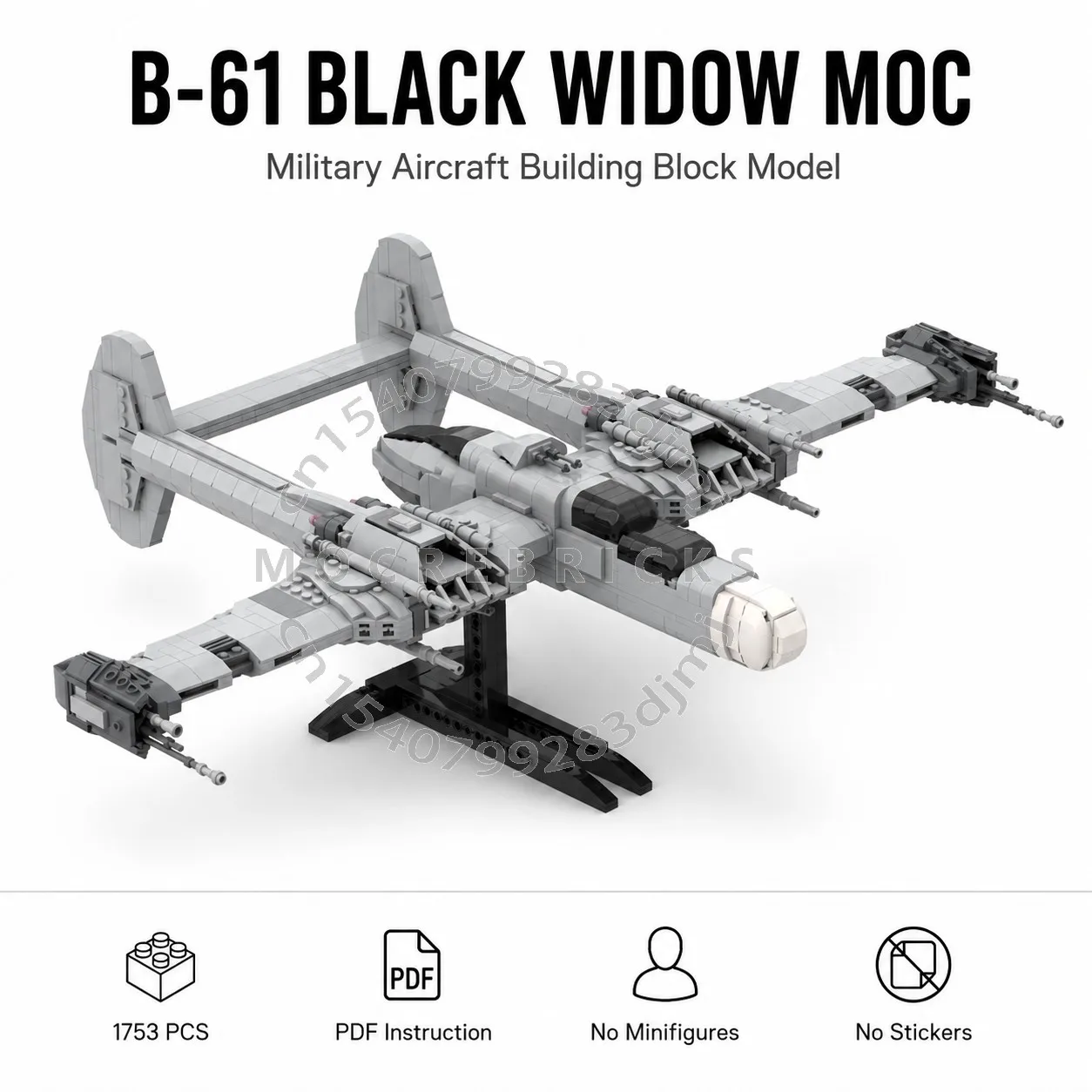 MOC Tech Starship 1753PCS Building Blocks Twin-Boom Heavy Fighter Jet Bricks Sci-Fi Spacecraft Aircraft Model Toy For Adults
MOC Tech Starship 1753PCS Building Blocks Twin-Boom Heavy Fighter Jet Bricks Sci-Fi Spacecraft Aircraft Model Toy For Adults