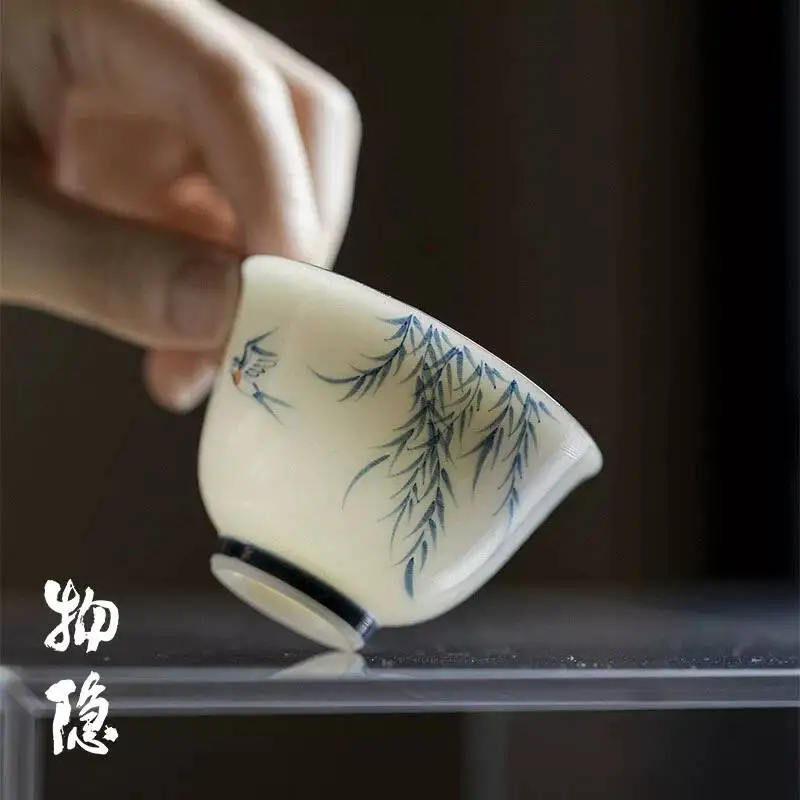 Wuyintang Jade Clay Porcelain Hand Painted Underglaze Color Blue And White Tea For Home Use Yanguai Return Master Single
Wuyintang Jade Clay Porcelain Hand Painted Underglaze Color Blue And White Tea For Home Use Yanguai Return Master Single