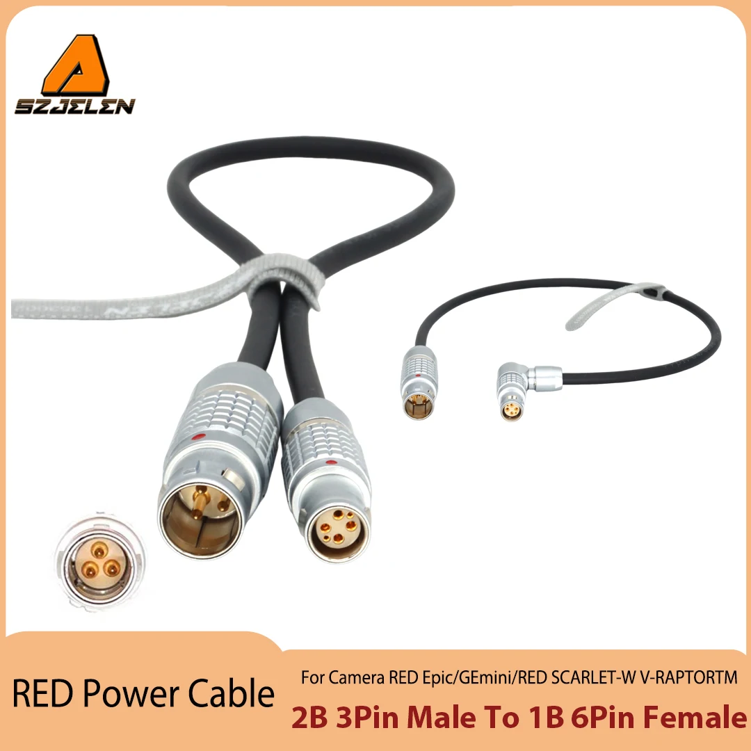 1PC Power Cable Steadicam M2 Straight/Right Angle 2B 3Pin To 1B 4+2 Pin for Camera RED Epic/GEmini/RED SCARLET-W V-RAPTORTM
1PC Power Cable Steadicam M2 Straight/Right Angle 2B 3Pin To 1B 4+2 Pin for Camera RED Epic/GEmini/RED SCARLET-W V-RAPTORTM
