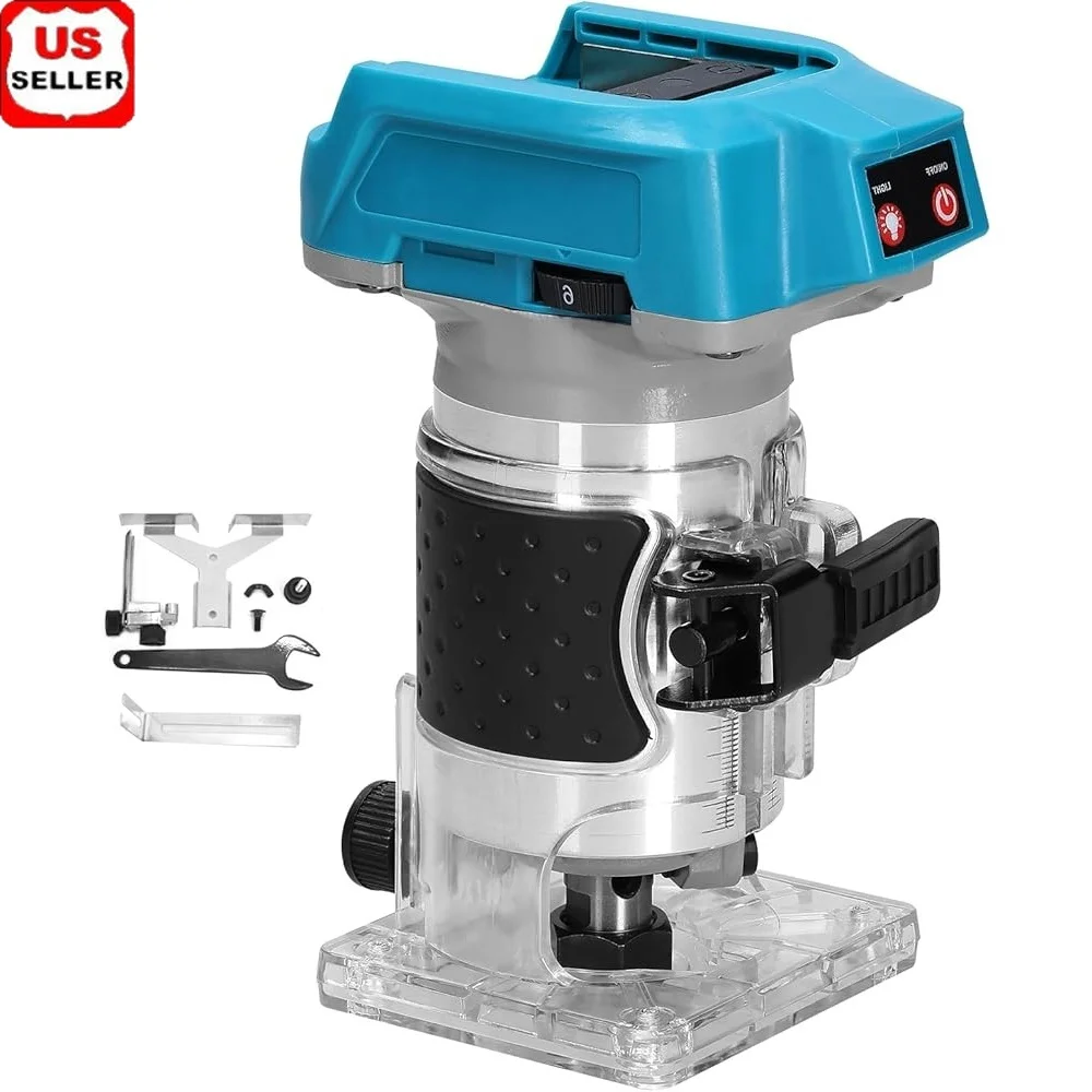 18V Cordless Brushless Trim Router 600W Adjustable 6 Speed Woodworking Tool Trimming Grooving and Crafting
18V Cordless Brushless Trim Router 600W Adjustable 6 Speed Woodworking Tool Trimming Grooving and Crafting