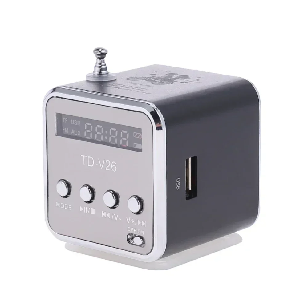 TD-V26 TF Card FM Radio Music Player Bluetooth Mini Portable Sound Speakers speaker bluetooth Speaker AUX Stereo
TD-V26 TF Card FM Radio Music Player Bluetooth Mini Portable Sound Speakers speaker bluetooth Speaker AUX Stereo