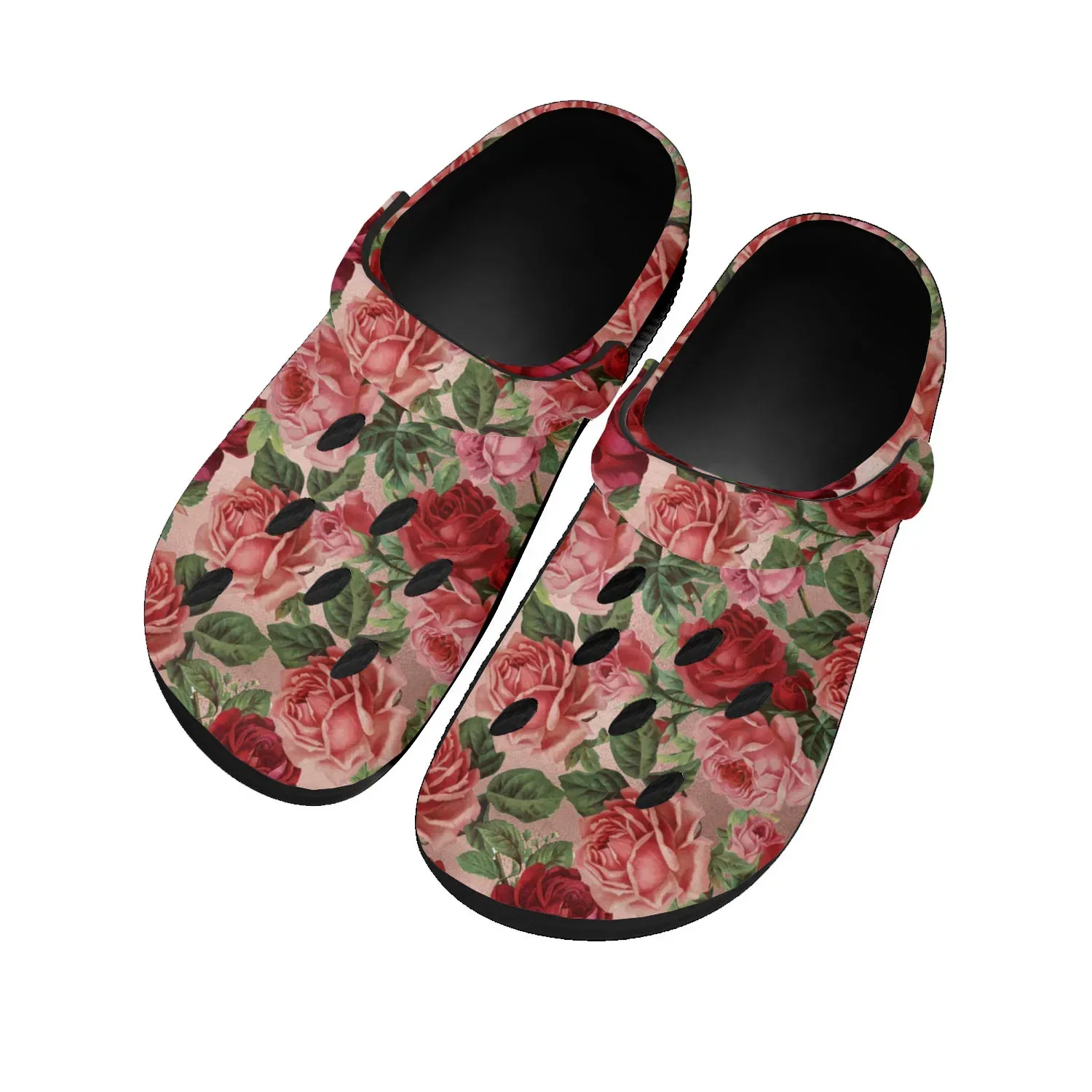 Rose Pattern Design Home Clogs Custom Water Shoes Mens Womens Teenager Sandals Garden Clog Breathable Beach Hole Slippers
Rose Pattern Design Home Clogs Custom Water Shoes Mens Womens Teenager Sandals Garden Clog Breathable Beach Hole Slippers