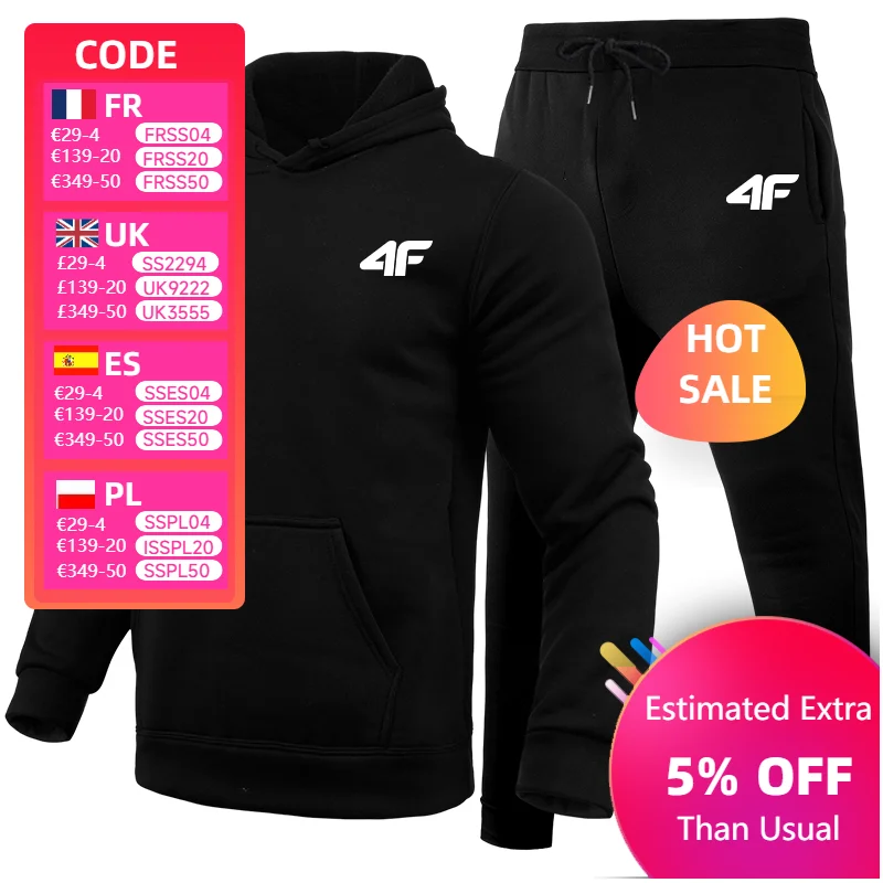 Hot Sales Mens Tracksuit Hooded Sweatshirts for Men High Quality Printing Hoodies Pants 2 Pcs Set Casual Jogging Suit Versatile
Hot Sales Mens Tracksuit Hooded Sweatshirts for Men High Quality Printing Hoodies Pants 2 Pcs Set Casual Jogging Suit Versatile