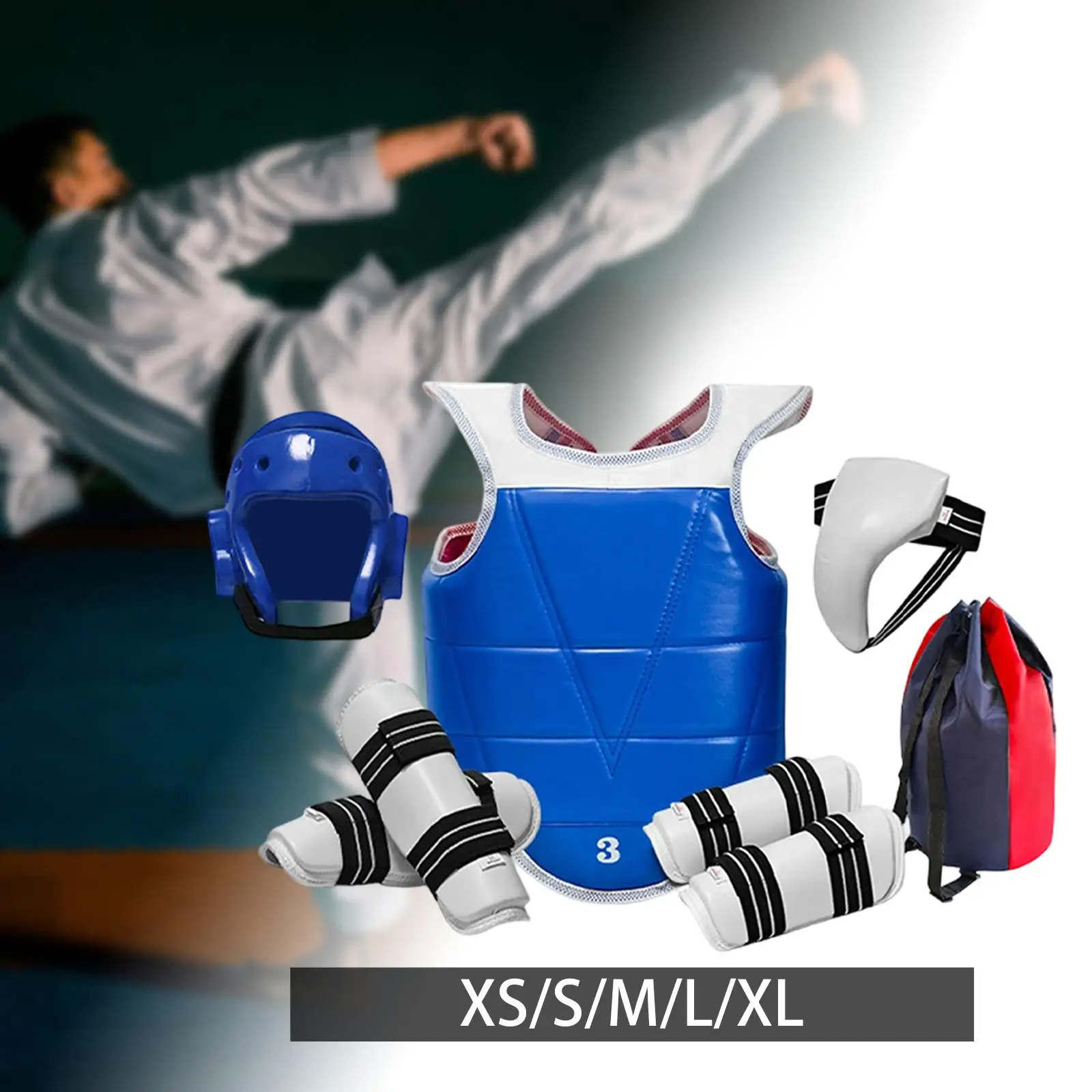 Taekwondo Sparring Gear Set Competition Crotch Protector Karate Sparring Gear for Kickboxing Sparring Training Martial Art
Taekwondo Sparring Gear Set Competition Crotch Protector Karate Sparring Gear for Kickboxing Sparring Training Martial Art