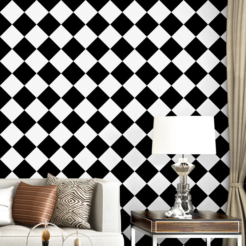 Black and White Rhombus Wallpaper Modern Simple Plaid Wall Paper Bedroom Living Room Clothes Shop Geometric Wallpaper Fashion
Black and White Rhombus Wallpaper Modern Simple Plaid Wall Paper Bedroom Living Room Clothes Shop Geometric Wallpaper Fashion
