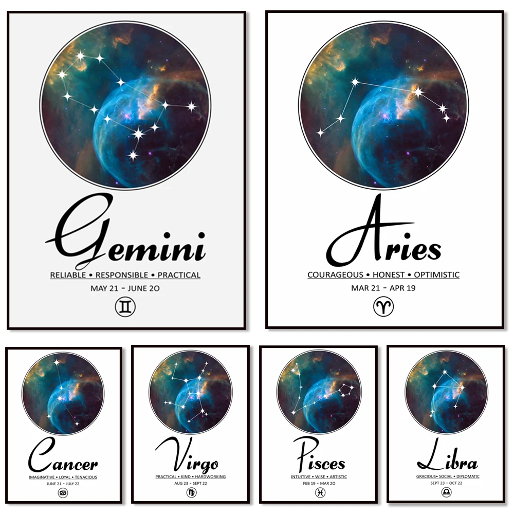 Wall Painting Canvas Art Print 12 Zodiac Signs Constellation And Planet Pictures For Home Design Posters And Prints Living Room
Wall Painting Canvas Art Print 12 Zodiac Signs Constellation And Planet Pictures For Home Design Posters And Prints Living Room