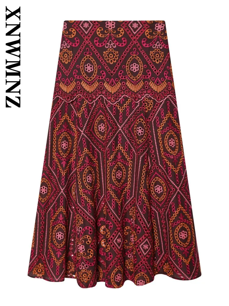 XNWMNZ 2026 Summer New Lady Bohemian Casual embroidery midi A-lineskirt Vintage club Woman Fashion Hollow Out Floral Slim Skirt
XNWMNZ 2026 Summer New Lady Bohemian Casual embroidery midi A-lineskirt Vintage club Woman Fashion Hollow Out Floral Slim Skirt