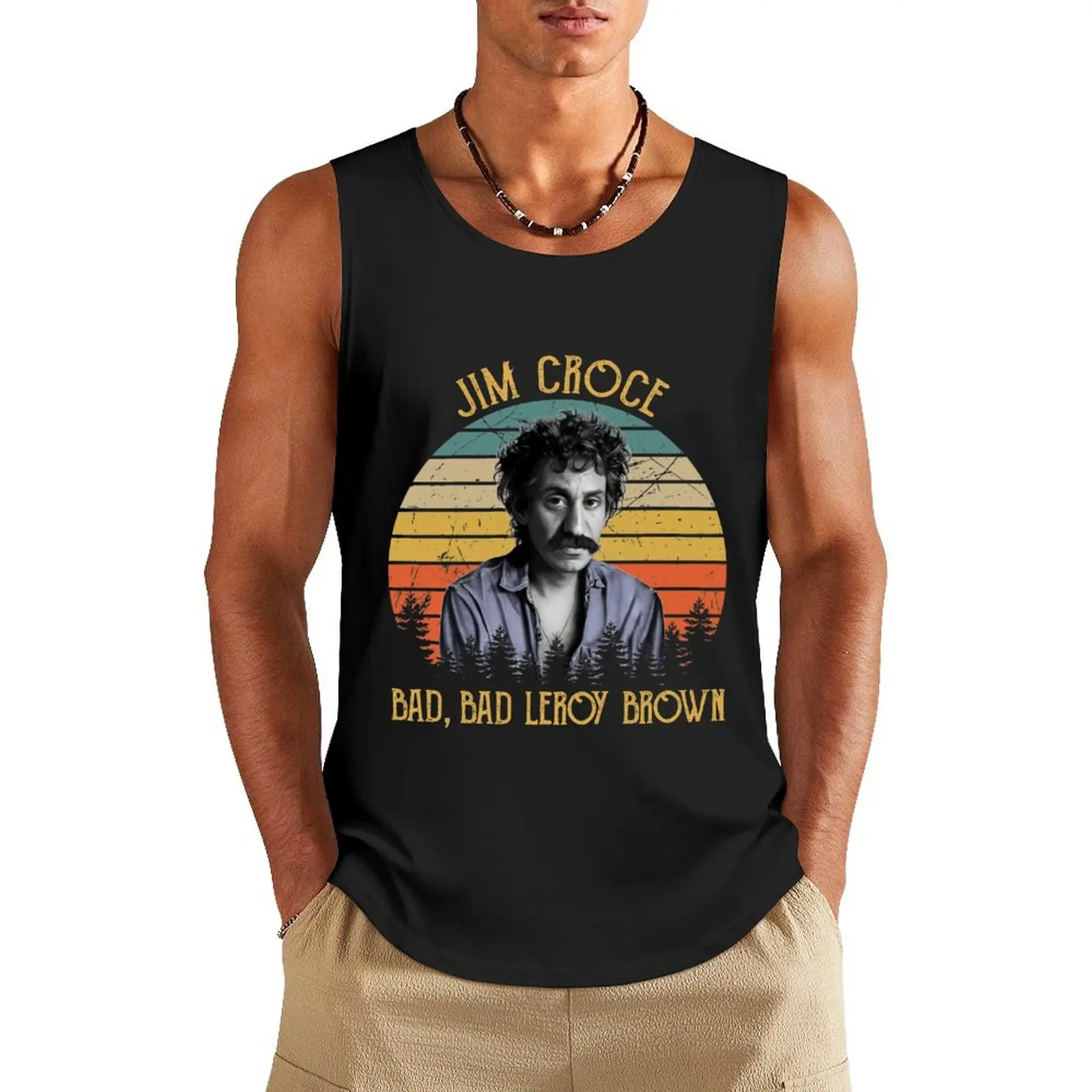Vintage Jim Croce Caricature – Bad, Bad Leroy Brown Tank Top gym men men clothes basketball
Vintage Jim Croce Caricature – Bad, Bad Leroy Brown Tank Top gym men men clothes basketball