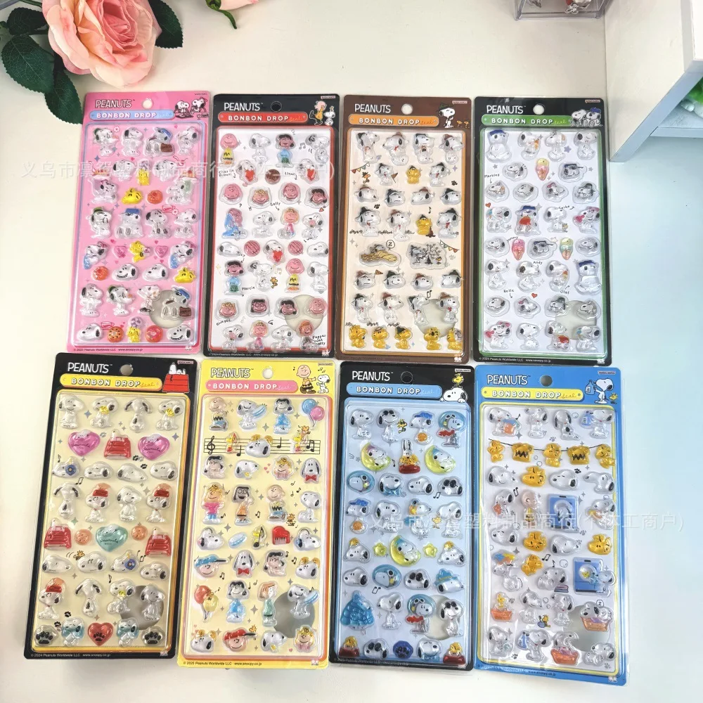 5/10pcs New Kawaii Snoopy 3D laser embossed water drop sticker cartoon decorative sticker office stationery DIY
5/10pcs New Kawaii Snoopy 3D laser embossed water drop sticker cartoon decorative sticker office stationery DIY