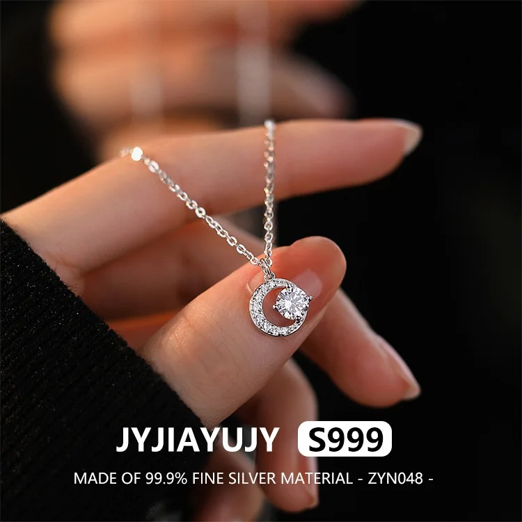 JYJIAYUJY 100% цельное оригинальное тонкое серебро S999 кулон ожерелье с луной инкрустацией муассанитом и цирконом для женщин ювелирные изделия ZYN048
JYJIAYUJY 100% цельное оригинальное тонкое серебро S999 кулон ожерелье с луной инкрустацией муассанитом и цирконом для женщин ювелирные изделия ZYN048