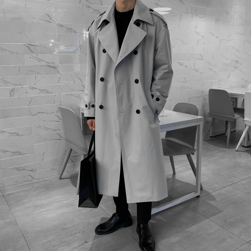 Gray/Black Trench Coat Men Fashion Casual Long Coat Men Streetwear Korean Loose Oversized Windbreaker Jacket Mens Overcoat M-2XL
Gray/Black Trench Coat Men Fashion Casual Long Coat Men Streetwear Korean Loose Oversized Windbreaker Jacket Mens Overcoat M-2XL