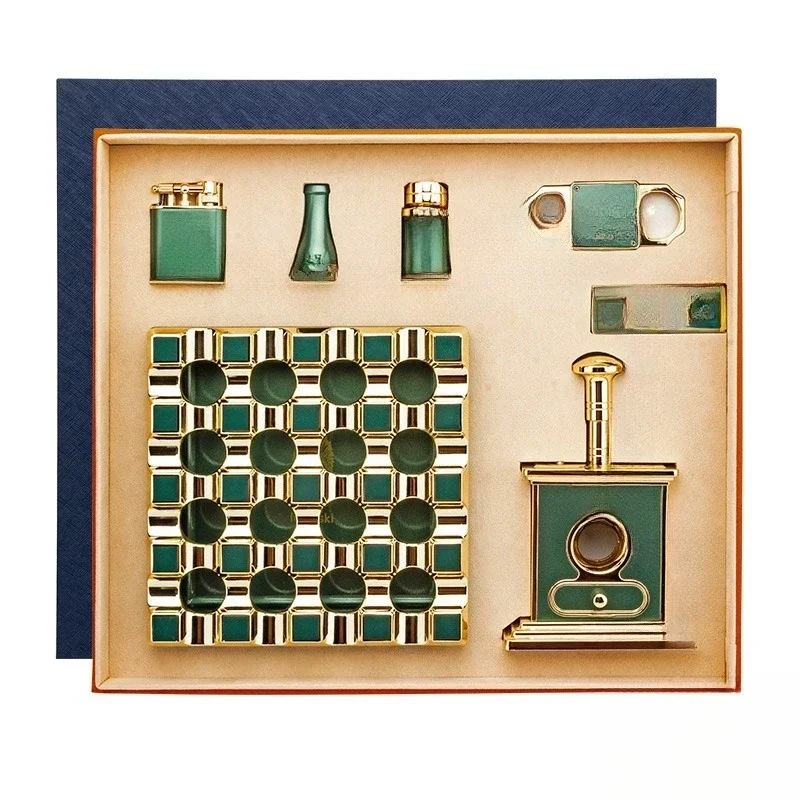 Cigar Tool Set, Multifunctional Green Six-piece Set, Cigar Accessories Gift Box
Cigar Tool Set, Multifunctional Green Six-piece Set, Cigar Accessories Gift Box