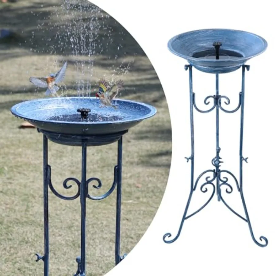Multifunctional Solar Bird Bath for Outside, Metal Birdbath Stand and Solar Fountain Bird Bath Bubbler Combo Set, Solar Birdbat
Multifunctional Solar Bird Bath for Outside, Metal Birdbath Stand and Solar Fountain Bird Bath Bubbler Combo Set, Solar Birdbat
