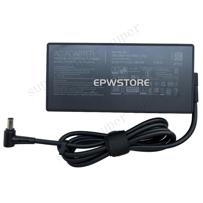 S+ 240W 20V 12A 240W Laptop Adapter For Asus ROG Strix Scar 15 G533QS Charger
S+ 240W 20V 12A 240W Laptop Adapter For Asus ROG Strix Scar 15 G533QS Charger