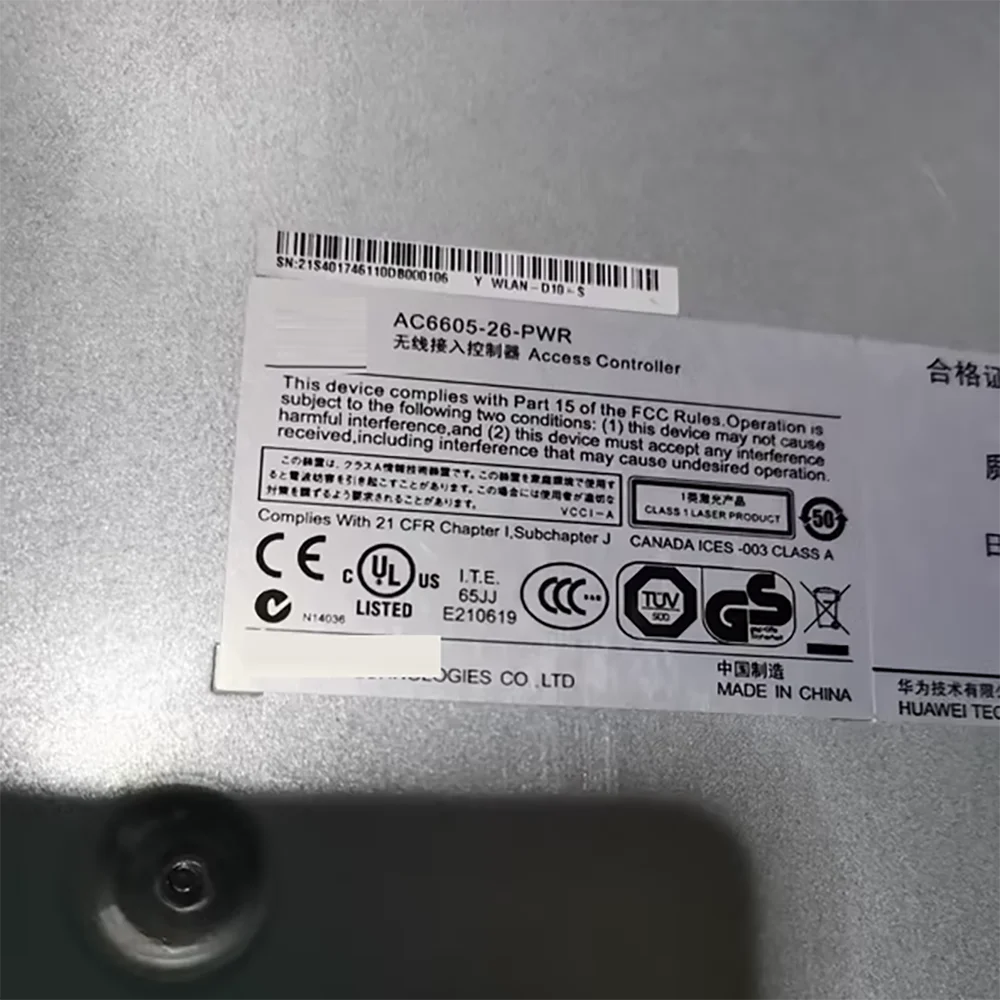 For HUAWEI AC6605-26-PWR 64/576/1024 AP Wireless AP Controller POE Power Supply
For HUAWEI AC6605-26-PWR 64/576/1024 AP Wireless AP Controller POE Power Supply