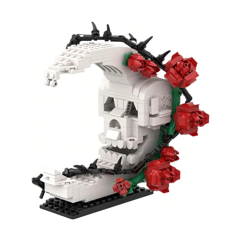 Compatible With LEGO Gothic Dark Romantic Home Decor MOC Building Blocks Model Skeleton Crescent Moon Bramble Rose Bricks Toys
Compatible With LEGO Gothic Dark Romantic Home Decor MOC Building Blocks Model Skeleton Crescent Moon Bramble Rose Bricks Toys