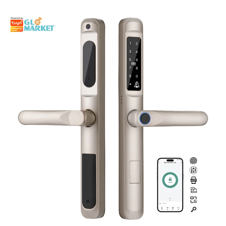 Tuya Ttlock Intelligent Fingerprint Digital Password Smart Door Lock Waterproof Outdoor Smart Lock For Sliding Door
Tuya Ttlock Intelligent Fingerprint Digital Password Smart Door Lock Waterproof Outdoor Smart Lock For Sliding Door