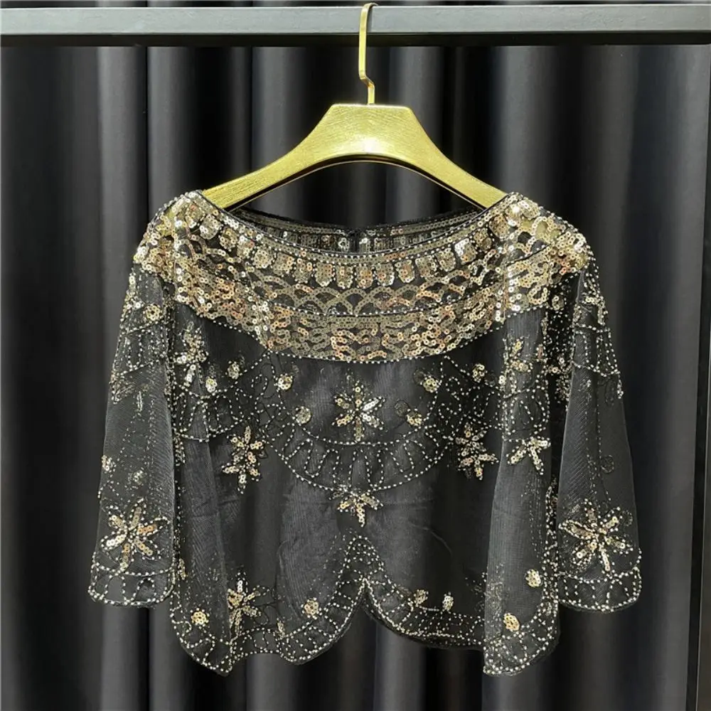 Mesh Lace Shoulder Yarn Embroidery Flower Sequins Wedding Scarves Shawl Dress Decor Solid Color Evening Capes Party
Mesh Lace Shoulder Yarn Embroidery Flower Sequins Wedding Scarves Shawl Dress Decor Solid Color Evening Capes Party