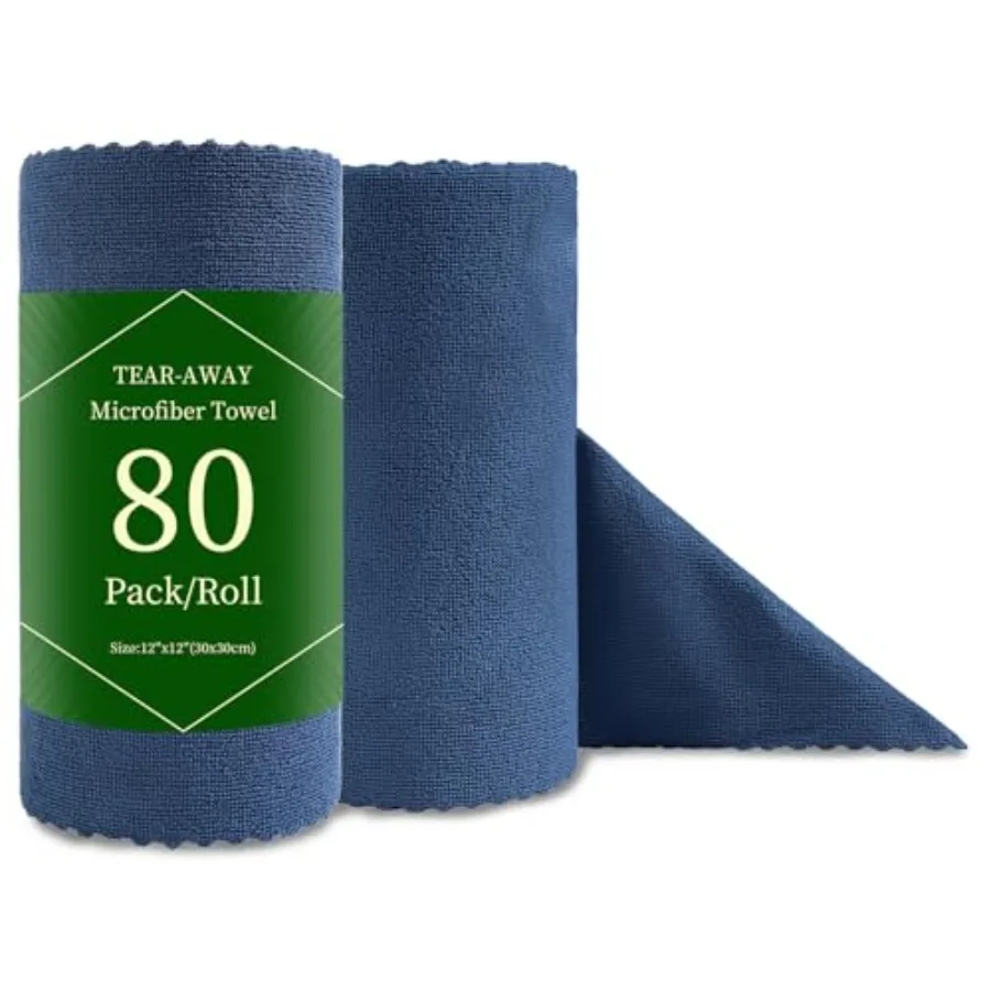 80 Pack Microfiber Cleaning Cloth Roll Reusable Paper Towels 12"x12" Tear Away Cloth, Microfiber Towels for Cars, Wash Cloths,
80 Pack Microfiber Cleaning Cloth Roll Reusable Paper Towels 12"x12" Tear Away Cloth, Microfiber Towels for Cars, Wash Cloths,
