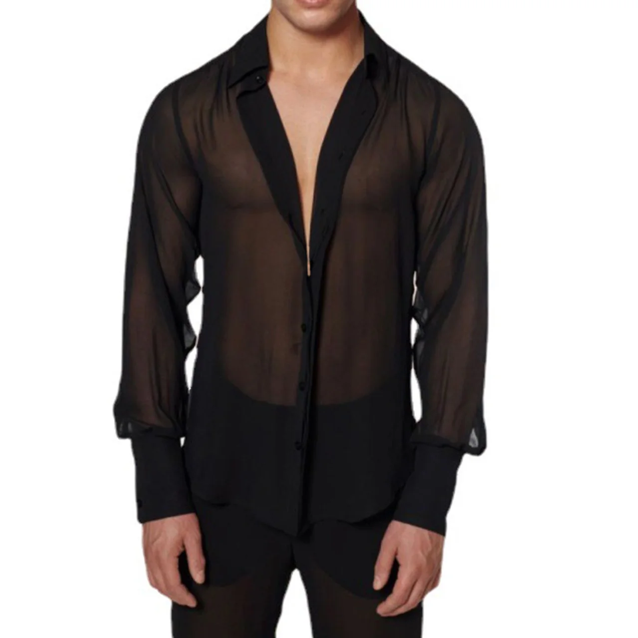 Men’s Sheer Mesh Shirt Long Sleeve See Through Button Down Slim Fit Sexy Clubwear Night Party Top 2026 New
Men’s Sheer Mesh Shirt Long Sleeve See Through Button Down Slim Fit Sexy Clubwear Night Party Top 2026 New