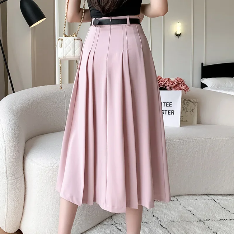 New Spring Summer High Waist Midi Pleated Skirts Womens Fashion A-line Casual Suit Skirt Ladies Elegant Vintage Umbrella Skirt
New Spring Summer High Waist Midi Pleated Skirts Womens Fashion A-line Casual Suit Skirt Ladies Elegant Vintage Umbrella Skirt