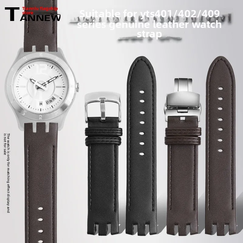 20m WatchBand Genuine Leather Curved Strap Cowhide Bracelet For Swatch YTS401 YTS402/409/713/YTB400 Series Men Watch Accessories
20m WatchBand Genuine Leather Curved Strap Cowhide Bracelet For Swatch YTS401 YTS402/409/713/YTB400 Series Men Watch Accessories