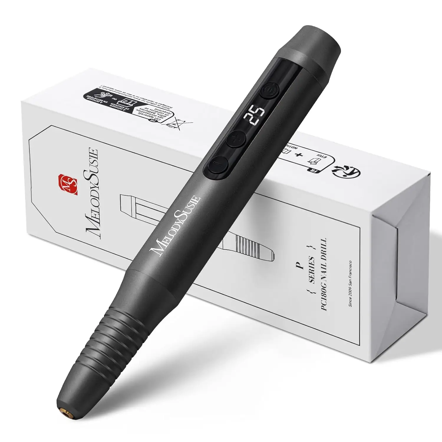 Портативная беспроводная машинка для маникюра в форме ручки, PC180G, 25000 об/мин, перезаряжаемая электрическая пилка с LED-дисплеем для всех типов ногтей
Портативная беспроводная машинка для маникюра в форме ручки, PC180G, 25000 об/мин, перезаряжаемая электрическая пилка с LED-дисплеем для всех типов ногтей