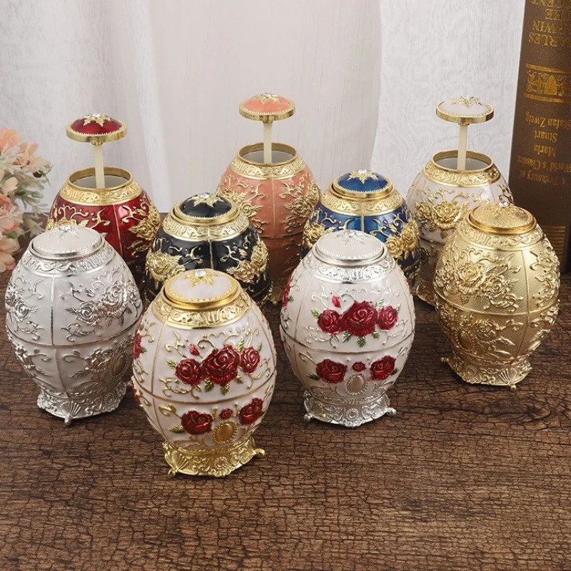 Automatic Push-Type Toothpick Box Engraving Rose Alloy Platinum Toothpick Organizer Holder European Style Decoration Unique Gift
Automatic Push-Type Toothpick Box Engraving Rose Alloy Platinum Toothpick Organizer Holder European Style Decoration Unique Gift