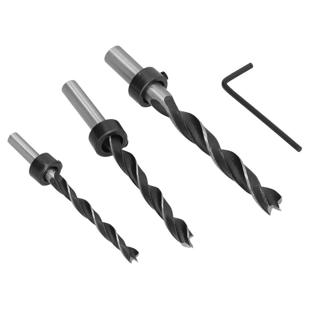 7pcs Fast Easy Cutting Brad Point Drill Bits ThreePoint Drill Center Point Woodworking Drill Bits Spiral Twist Stopper
7pcs Fast Easy Cutting Brad Point Drill Bits ThreePoint Drill Center Point Woodworking Drill Bits Spiral Twist Stopper
