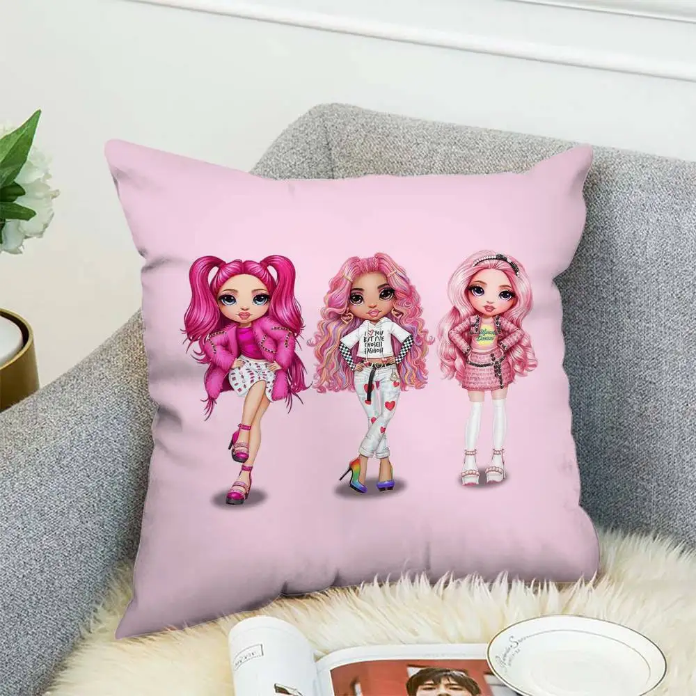 Rainbow High Pillow Case Double-Sided Printing Cushion Cover 45x45 Decorative Cushions Sofa Home Decor Soft Pillowcase 
Rainbow High Pillow Case Double-Sided Printing Cushion Cover 45x45 Decorative Cushions Sofa Home Decor Soft Pillowcase