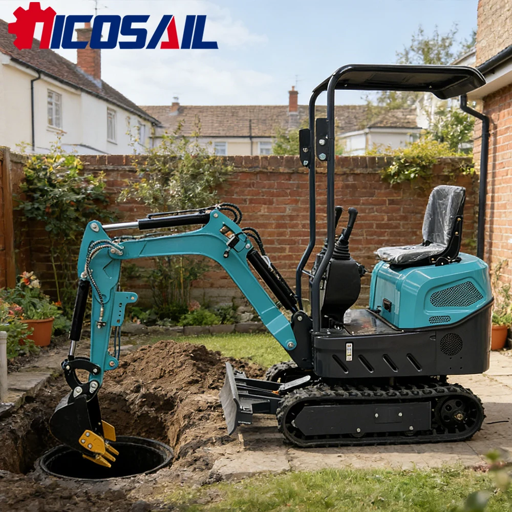 New tracked excavator 1.2 tons 1.8 tons mini excavator high-quality small earth moving machinery for household sales
New tracked excavator 1.2 tons 1.8 tons mini excavator high-quality small earth moving machinery for household sales