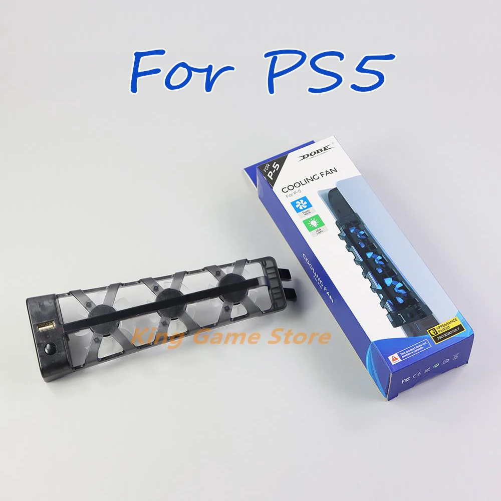 1pc For PS5 Cooler Fan Super Wind Efficient Cooling 3 Fans System with LED Light for Sony Playstation 5 Game Console
1pc For PS5 Cooler Fan Super Wind Efficient Cooling 3 Fans System with LED Light for Sony Playstation 5 Game Console