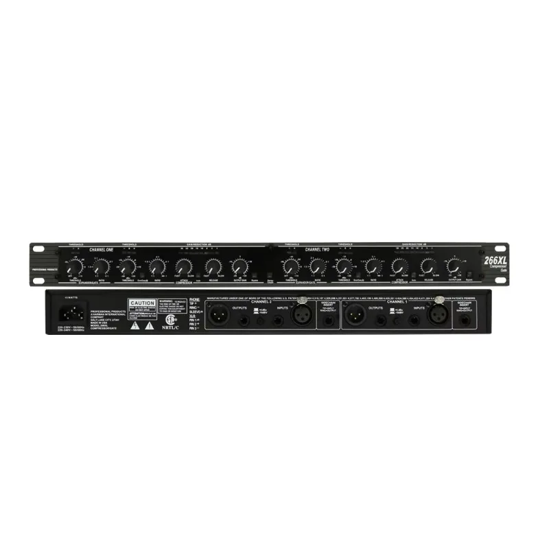 266XL Professional Audio Compressor Dual Channel Limiter Gate Dynamics Processor for Stage Live Sound Studio DJ Equipment
266XL Professional Audio Compressor Dual Channel Limiter Gate Dynamics Processor for Stage Live Sound Studio DJ Equipment