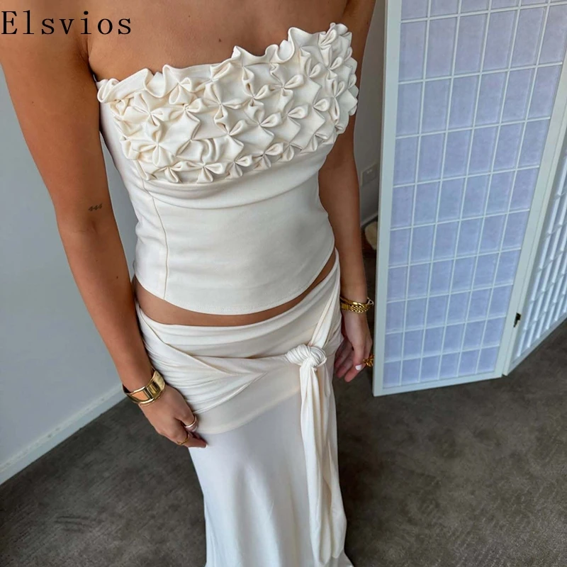 High Street Half Dresses Temperament Outfits 2025 Banquet Bustier Tops&Long Skirts Set Women Solid Party Club Two Piece Suit
High Street Half Dresses Temperament Outfits 2025 Banquet Bustier Tops&Long Skirts Set Women Solid Party Club Two Piece Suit