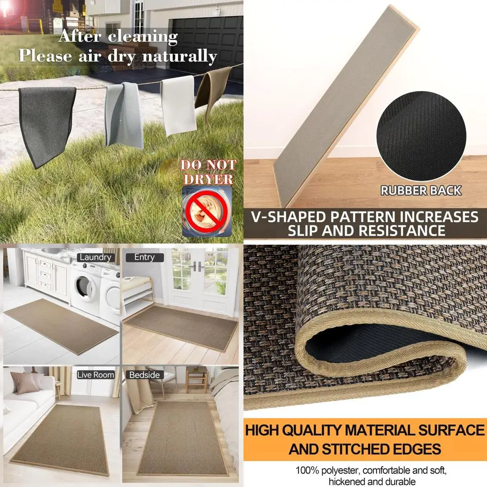 Мягкий нескользящий кухонный коврик с резиновой спинкой, впитывающий моющийся коврик, коричневый 35,4x71
Мягкий нескользящий кухонный коврик с резиновой спинкой, впитывающий моющийся коврик, коричневый 35,4x71