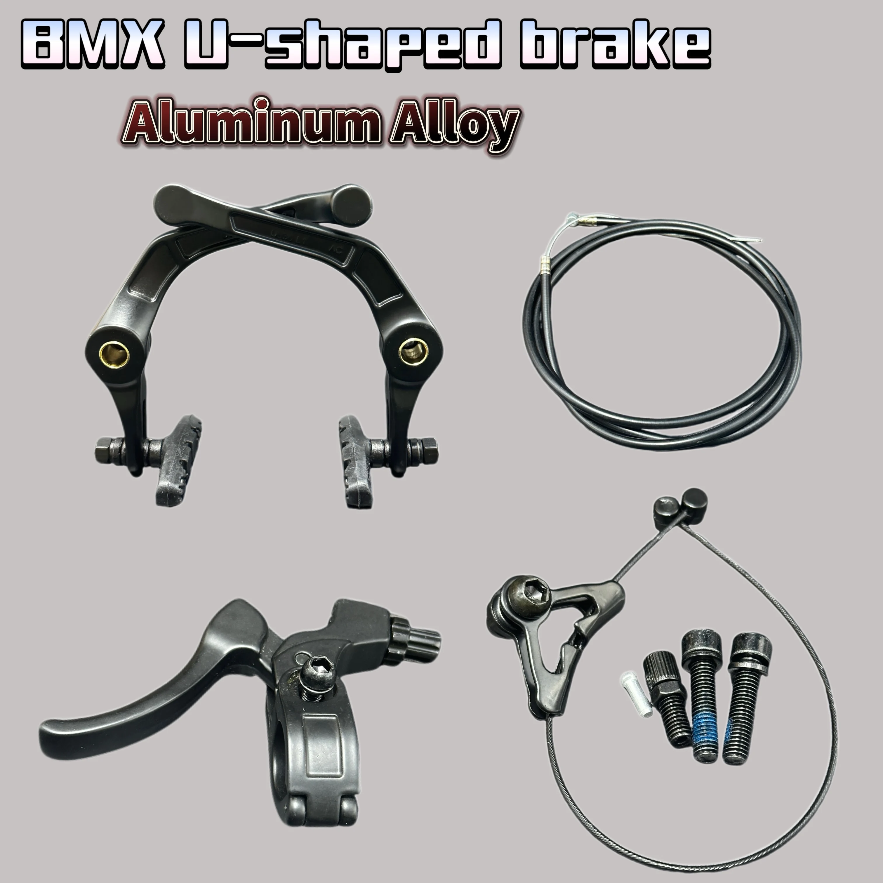 BMX Brake High Performance U-Bend Caliper Rotor 1100MM Front/Rear&Left/Right Compatible for Kids and Adults Bicycle Brake Parts