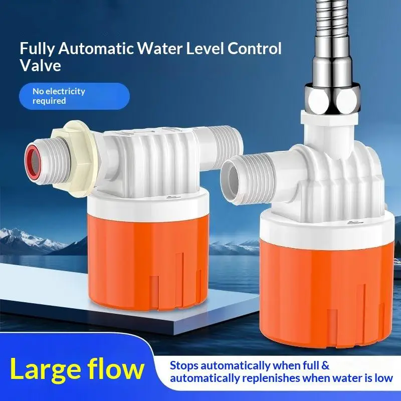Автоматический клапан контроля уровня воды Пластиковый поплавковый шаровой клапан 1/2 "3/4" Автоматическое отключение резервуара Поплавковый выключатель бассейна Впускной клапан воды
Автоматический клапан контроля уровня воды Пластиковый поплавковый шаровой клапан 1/2 "3/4" Автоматическое отключение резервуара Поплавковый выключатель бассейна Впускной клапан воды