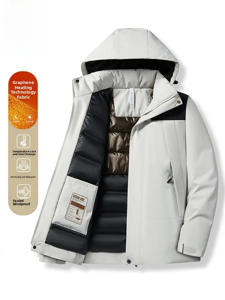 Thiened Autumn Winter Cotton Jaet Warm Fce Lined Outdoor Climbing Men's Coat Couple Matching Casual Loose Fit Coat
Thiened Autumn Winter Cotton Jaet Warm Fce Lined Outdoor Climbing Men's Coat Couple Matching Casual Loose Fit Coat