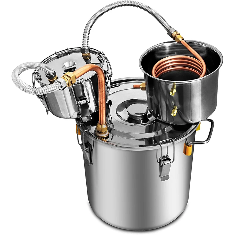 Small Household Distiller Kit Stainless Steel Home Brewing Machine for Alcohol Beverage Processing New Condition for Home Use
Small Household Distiller Kit Stainless Steel Home Brewing Machine for Alcohol Beverage Processing New Condition for Home Use