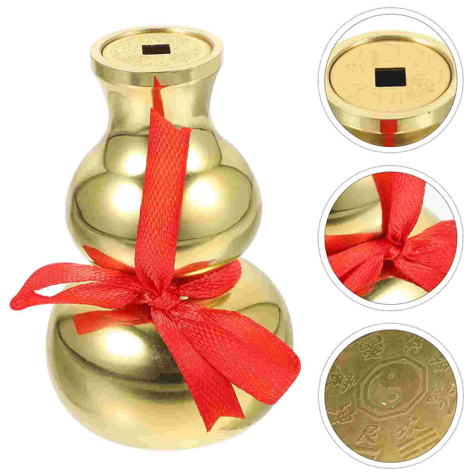 Feng Shui Copper Coin Vase Gold Vases Mini Desktop Metal Cloth Decoration Cucurbit Tiny Delicate Small
Feng Shui Copper Coin Vase Gold Vases Mini Desktop Metal Cloth Decoration Cucurbit Tiny Delicate Small
