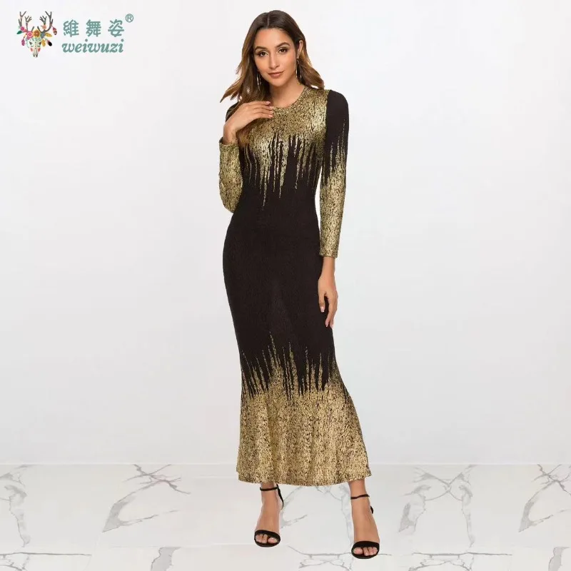 Classic Luxury Hot Stamping Printing Technology Autumn and Winter Long Sleeved Slim Mermaid and Ankle Length Evening Dresses
Classic Luxury Hot Stamping Printing Technology Autumn and Winter Long Sleeved Slim Mermaid and Ankle Length Evening Dresses