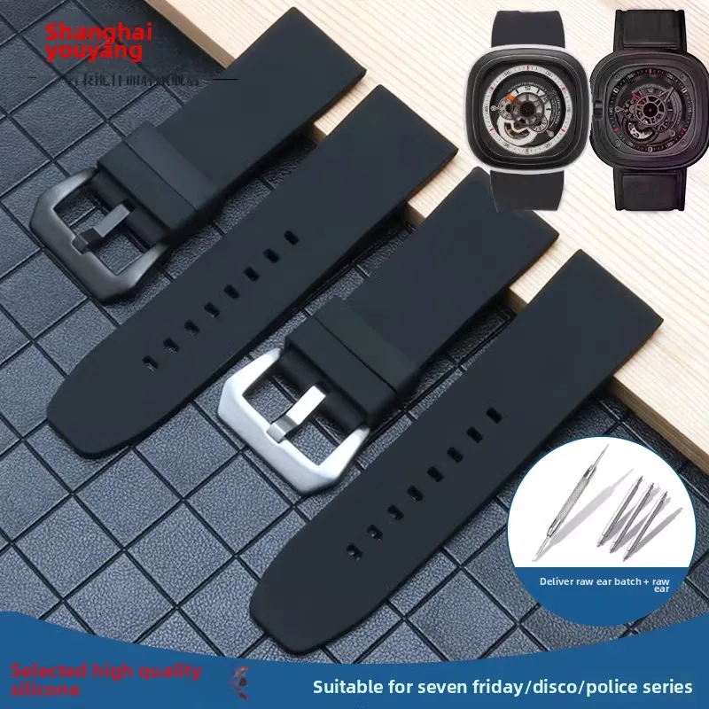 For Seven Fridays Diesel Frank Muller men Sports Watch Strap Silicone Rubber Watchband Wristband Bracelet Large size 28mm 30mm
For Seven Fridays Diesel Frank Muller men Sports Watch Strap Silicone Rubber Watchband Wristband Bracelet Large size 28mm 30mm